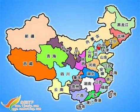 中國大陸省份地圖|中華人民共和國版圖